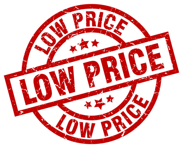 低价圆形红色垃圾邮票图片下载