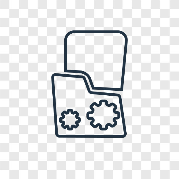 层概念线性图标隔离透明图片下载