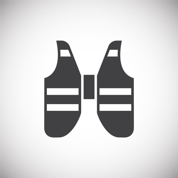 救生衣图标设置在图形和背景图片下载