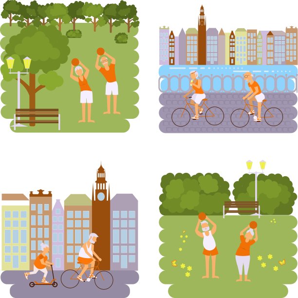 横幅的老人图片下载