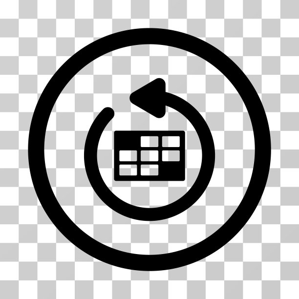 刷新日历圆角图标图片下载