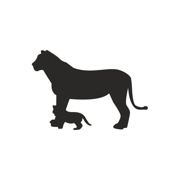 狮子轮廓图片下载