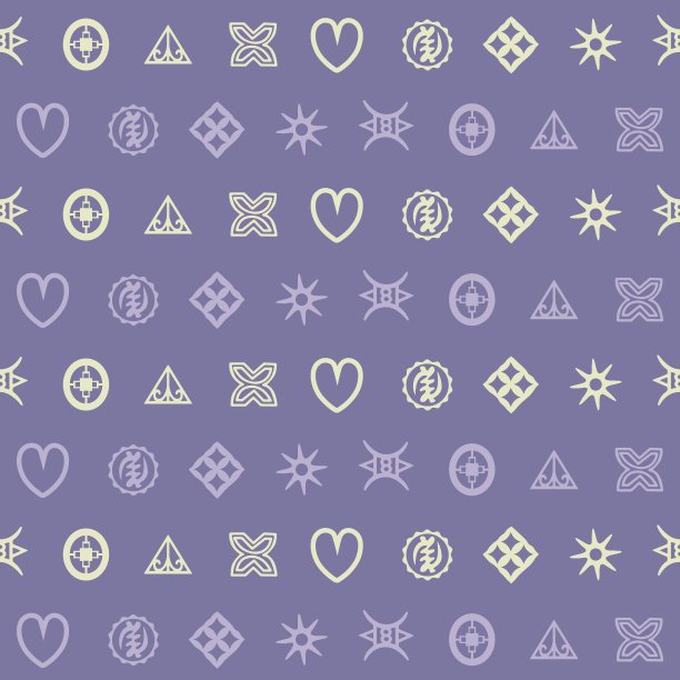 无缝模式与adinkra符号为您的des图片下载