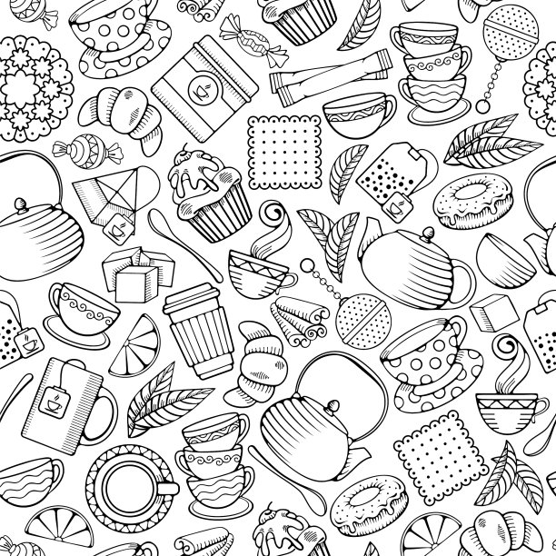 茶无缝模式图片下载