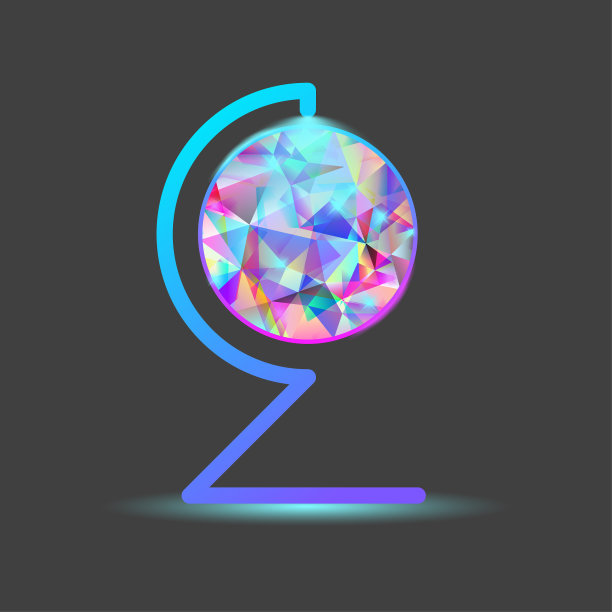 彩色的抽象玻璃球图片下载