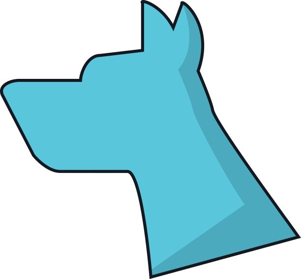 隔离犬宠物设计图片下载