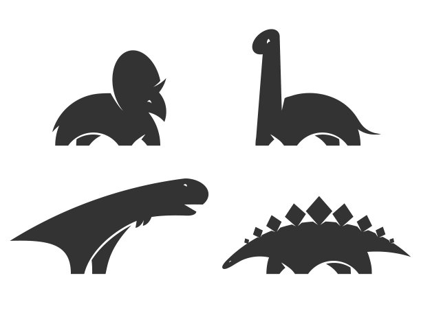 恐龙标志设计元素侏罗纪公园世界图片下载