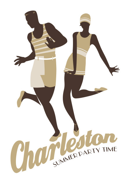 穿着复古泳衣的年轻夫妇图片下载