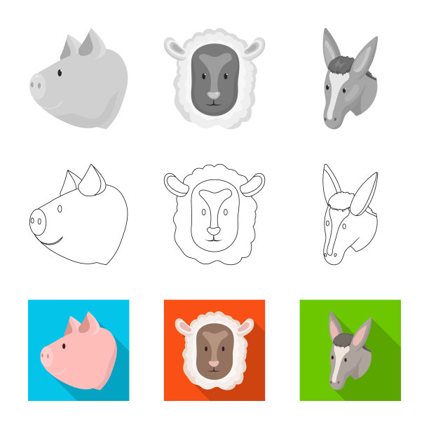 设计农业和育种标志图片下载