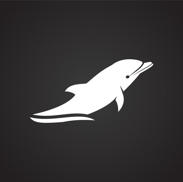 海豚图标的背景图形和网络图片下载