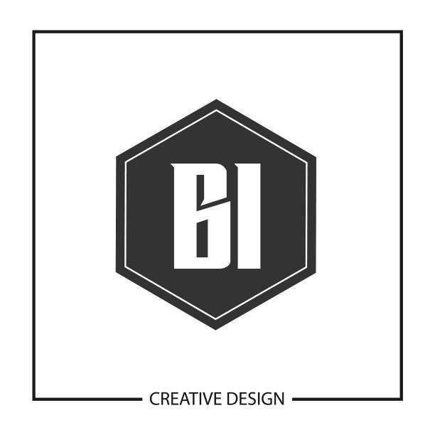 首字母BI logo模板设计图片下载