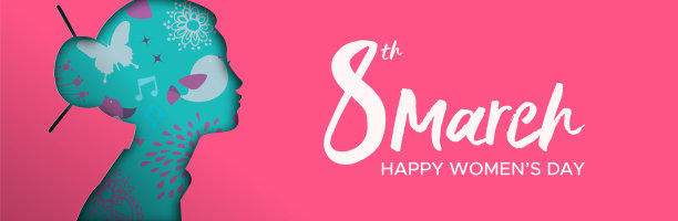 妇女节横幅剪纸中国妇女图片下载