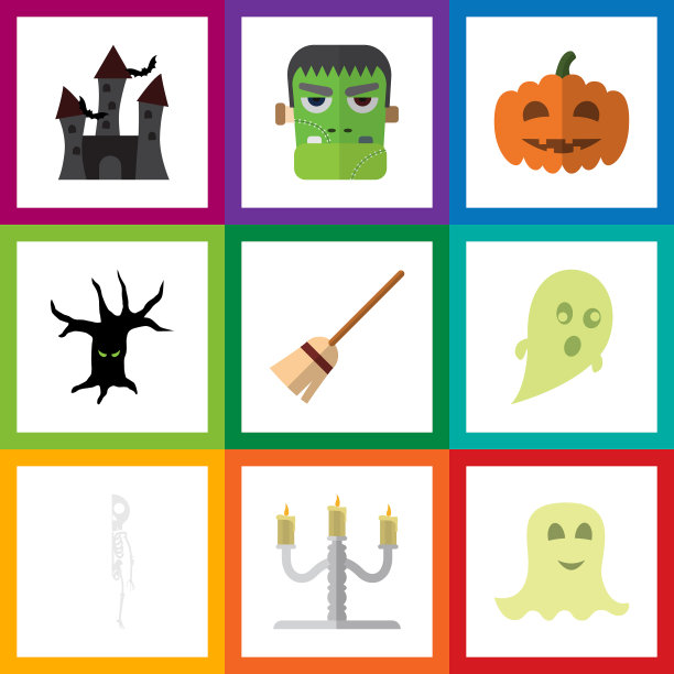 平图标庆祝集妖灵图片下载