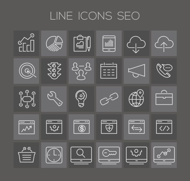 Inline SEO 图标合集图片下载