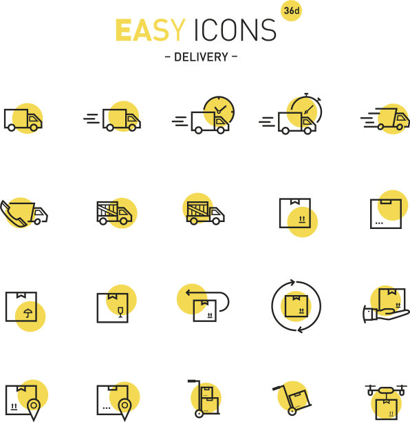 容易的图标36d交付图片下载