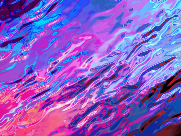 色彩斑斓的水面，抽象的艺术背景图片下载