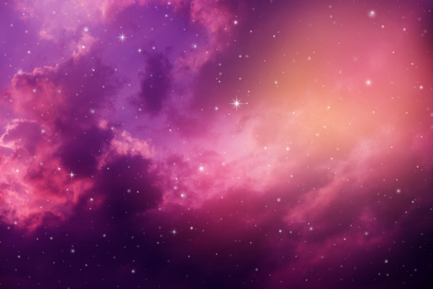 满天星星的夜空。图片下载