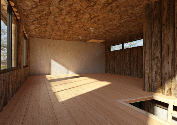 3D插图夏季树屋图片下载