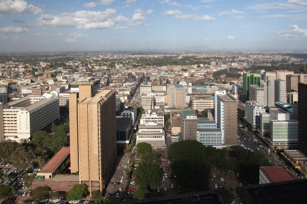 非洲内罗毕鸟瞰图图片下载