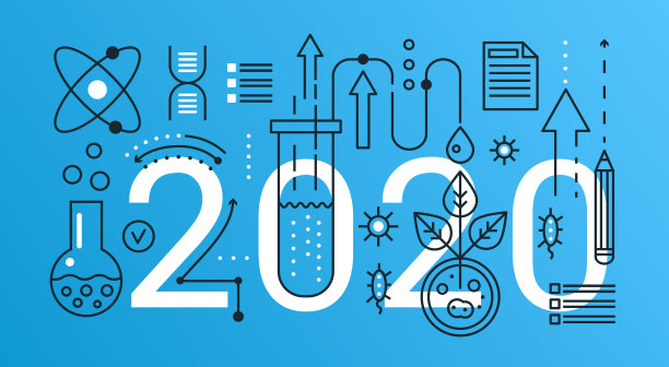 科学细线矢量插图网站界面设计，研究设备或产品在生物技术或化学，科学的现代研究概念图片下载