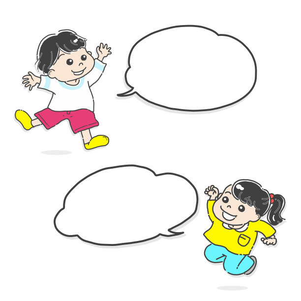 泡泡语言跳跃儿童图片下载