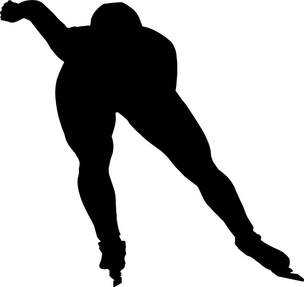 专业男子速滑运动员图片下载