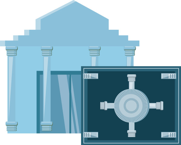 有保险箱的银行大楼图片下载