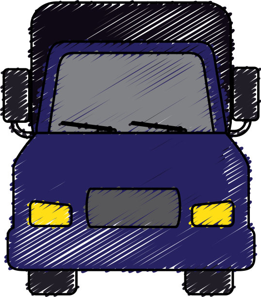 卡车车辆孤立图标图片下载