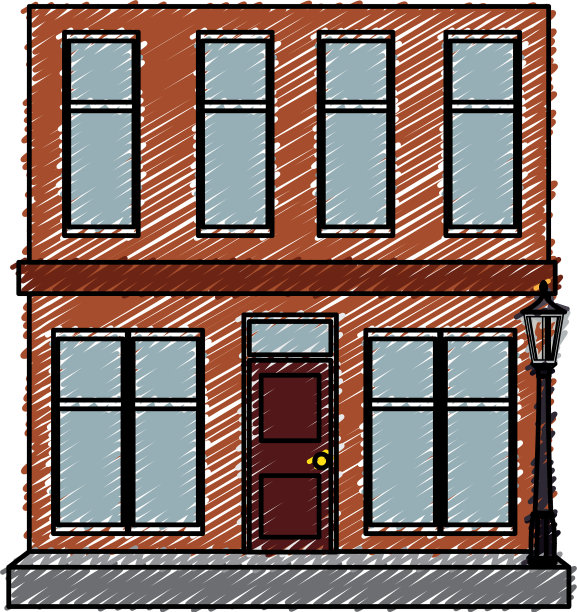 建筑外部孤立图标图片下载