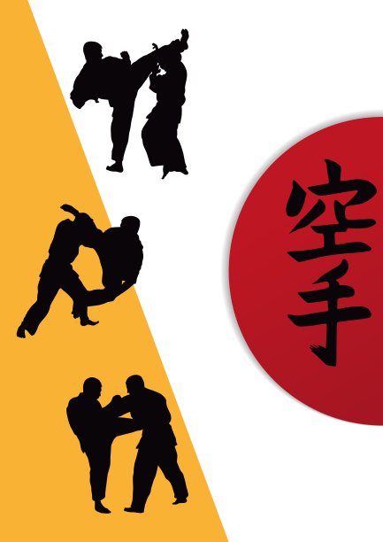 一个演示空手道的人图片下载