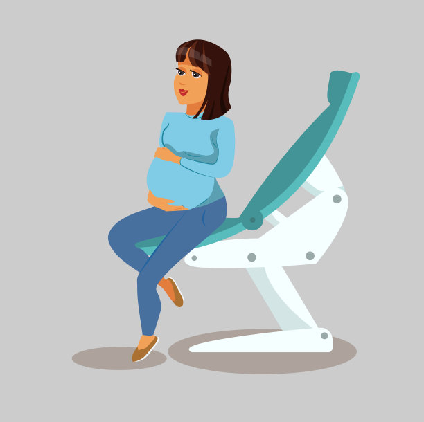 医院里的孕妇漫画图片下载