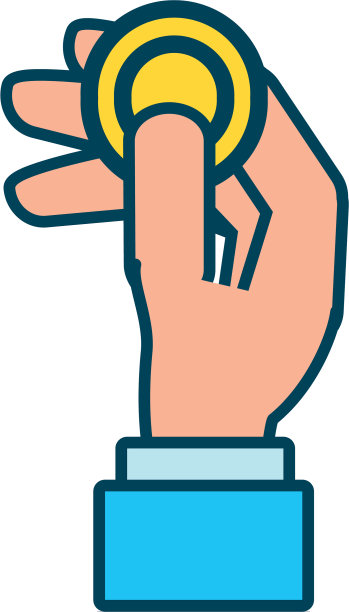 手币币孤立图标图片下载