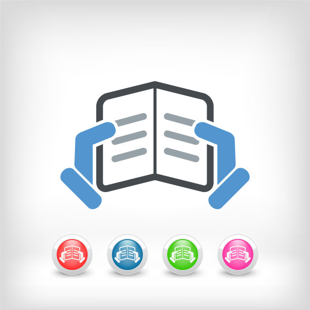 文本阅读概念图标图片下载