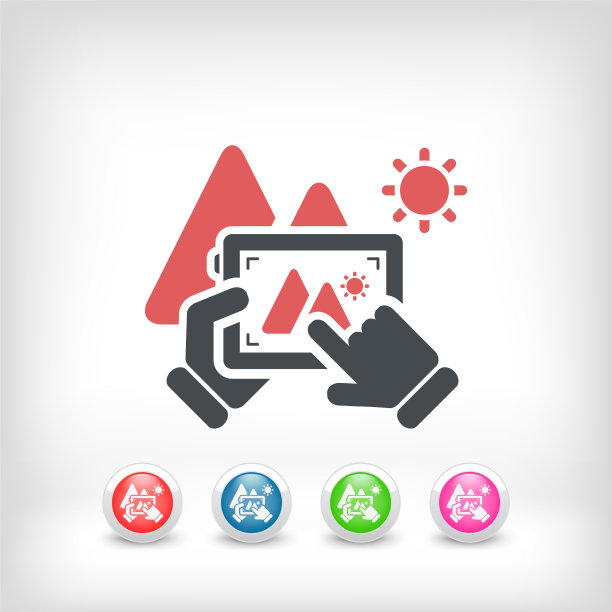 景观数码照片概念图标图片下载