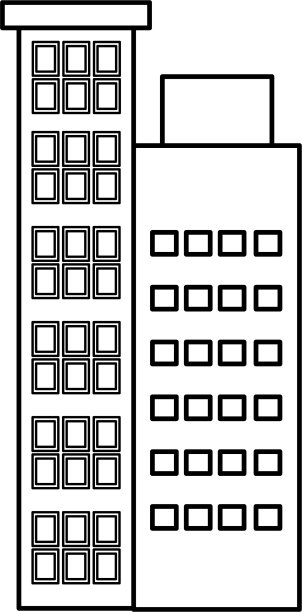 建筑外部孤立图标图片下载