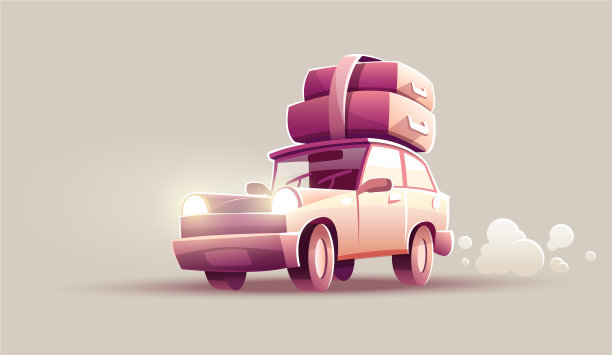 家庭旅游度假驾车图片下载