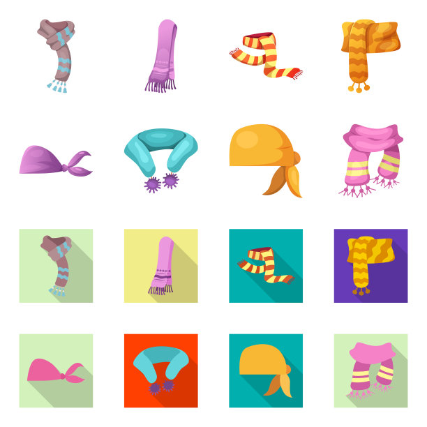 围巾和披肩的标志图片下载