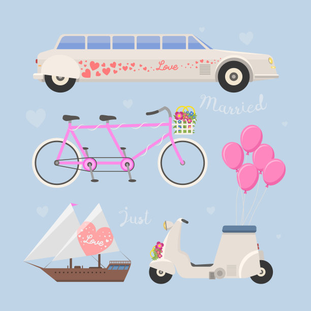 婚礼的方式运输图片下载