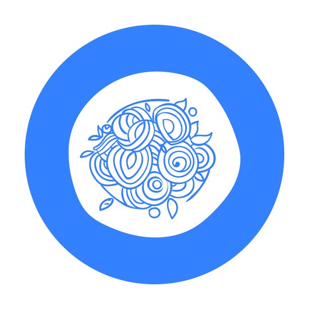 意大利意大利面图标在黑色风格图片下载