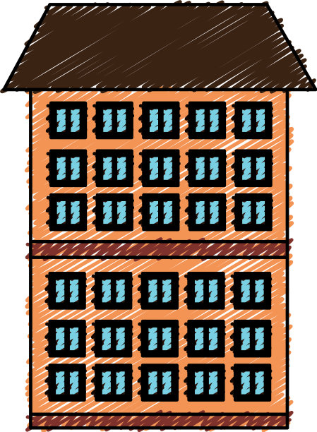 建筑外部孤立图标图片下载