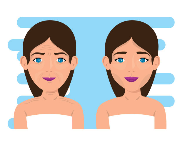 女性皮肤治疗前后图片下载