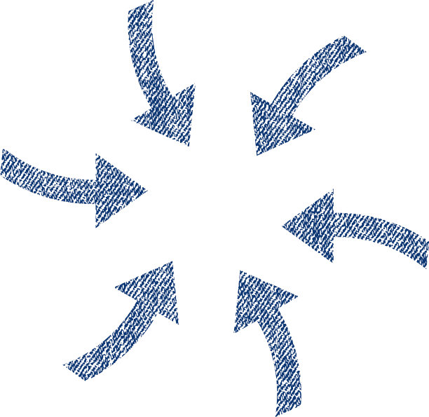 旋转箭头织物纹理图标图片下载