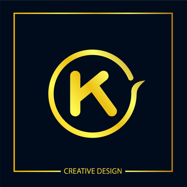 首字母k标志模板设计图片下载
