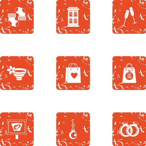 喜欢历史图标设置垃圾摇滚风格图片下载