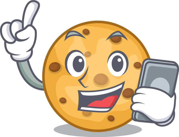 与电话燕麦饼干上面的木制字符图片下载