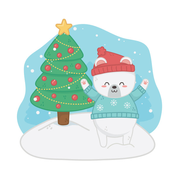 圣诞贺卡，泰迪熊和图片下载