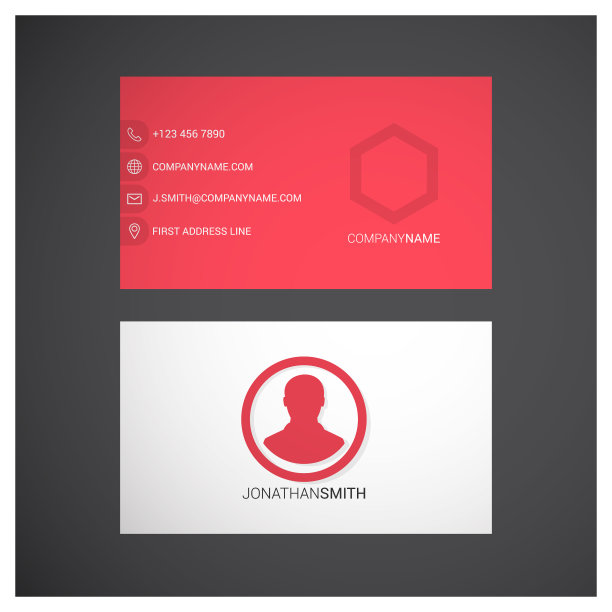 公司名片设计风格独特图片下载