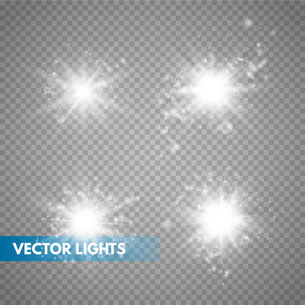 一组发光的星星图片下载