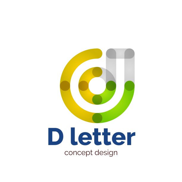 现代简约的字母概念标志图片下载