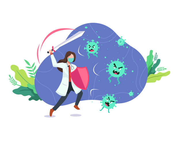 医生对抗病毒图片下载